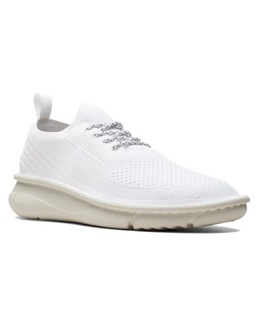 Clarks White Origin2 Fitness Lifestyle Casual And Fashion Sneakers for men