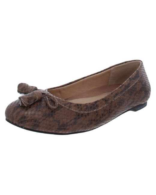 Walking Cradles Brown Bethany Leather Slip On Flats