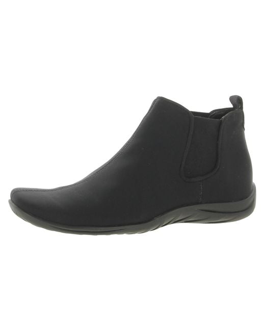 Walking Cradles Black Ante Casual Ankle Chelsea Boots
