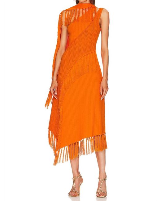 Cult Gaia Orange Saida Dress