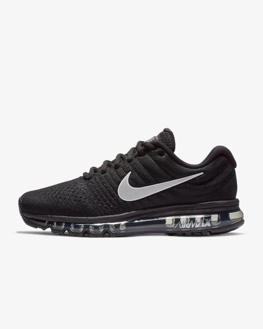 Nike Black Air Max 2017 849559-001 Anthracite Low Top Running Shoes Sga158 for men