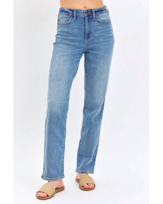 Judy Blue Blue Med High Waist Straight Fit Jeans