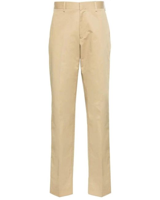 Lardini Natural Tailored Neutrals Trousers With Clean Silhouette for men
