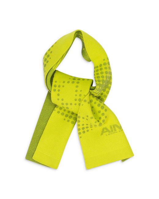Aimé Leon Dore Yellow New Balance Geo Print Wool Scarf for men