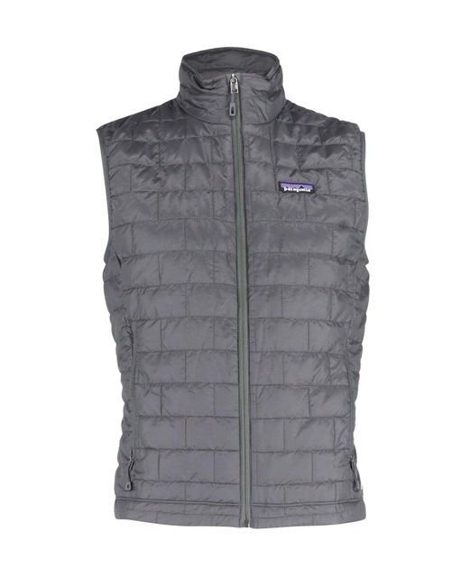Patagonia Gray Quilted Vest In Grey Polyester for men
