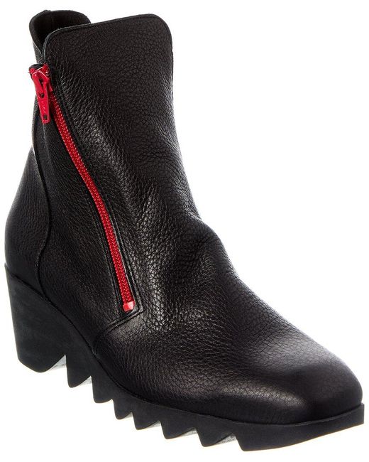 Arche Black Pattiz Leather Bootie