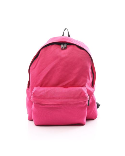 Herve Chapelier Pink Backpack Rucksack Nylon Purple