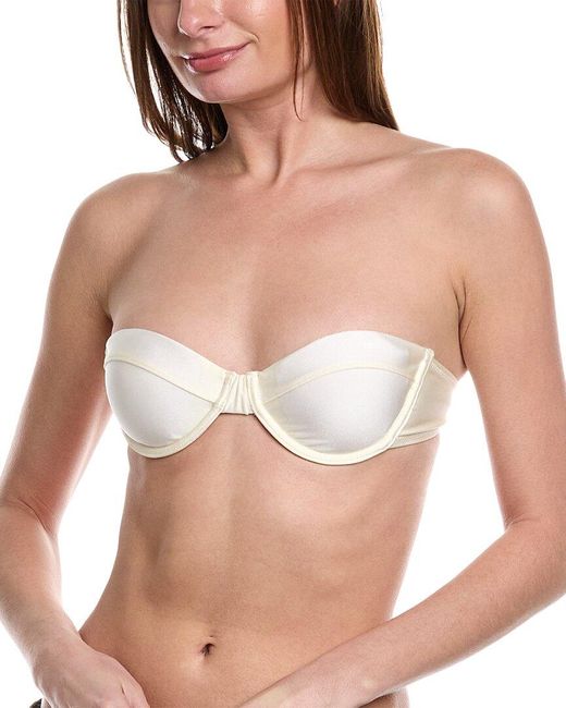 Solid & Striped White The Maisie Bikini Top