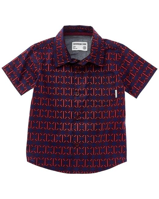 Sovereign Code Tom Button-Up Shirt in Purple for Men | Lyst