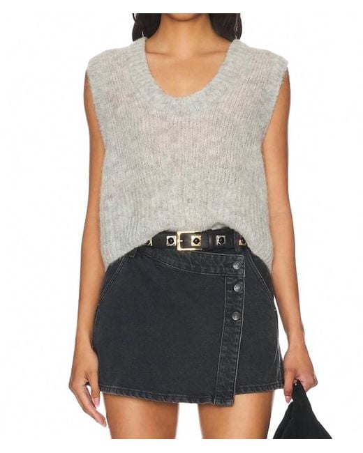 Free People Gray Dream Maker Vest