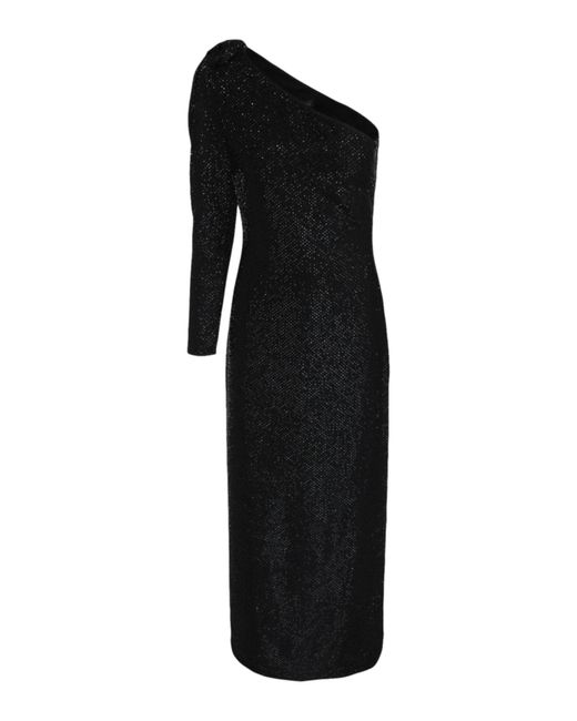 Versace Black Embellished Evening Gown