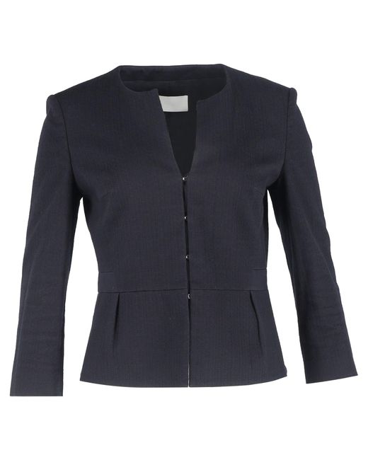 Boss Blue Boss By Uncollared Buttoned Blazer