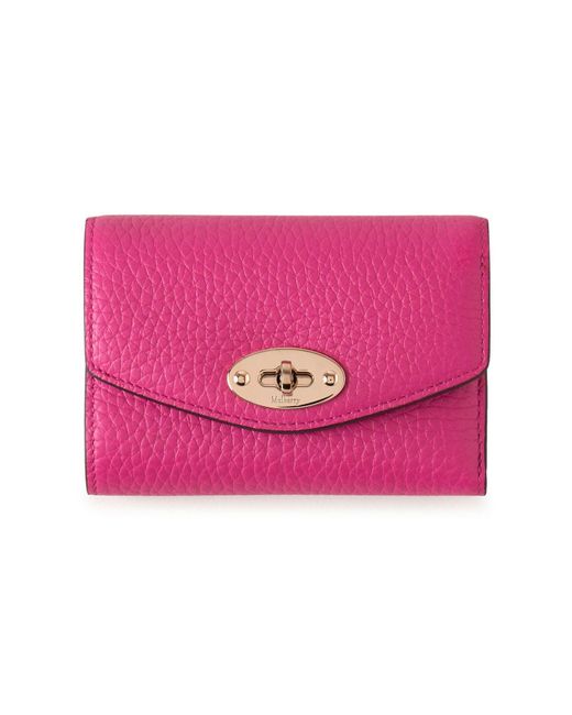 Mulberry Pink Darley Folded Multi-card Wallet