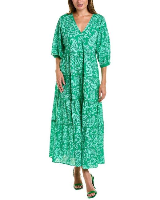 Ro's Garden Fatima Dress in Green | Lyst