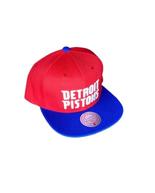 Mitchell & Ness Blue Nba Detroit Pistons Core Basic Snapback Cap for men