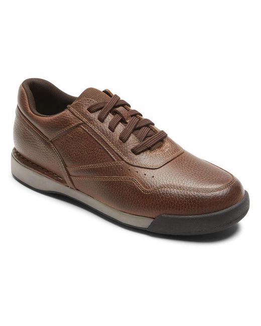 Rockport Brown M7100 Leather Lifestyle Casual And Fashion Sneakers for men
