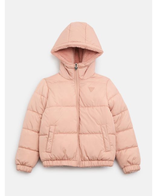 Guess Pink Reversible Puffer Jacket (8-16)