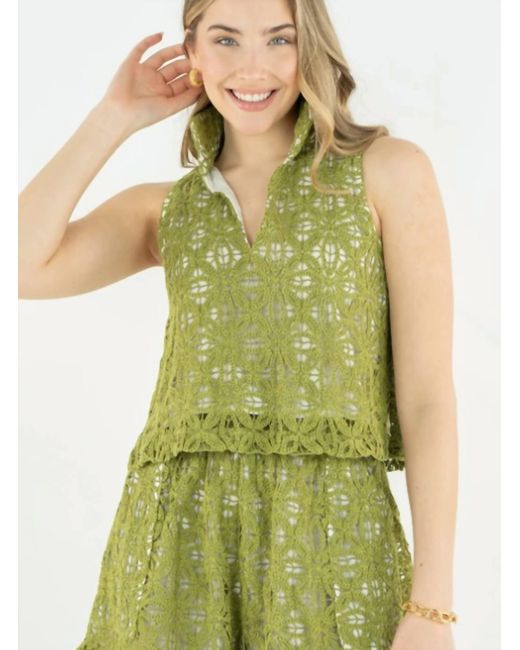 Emily Mccarthy Green Lucy Top