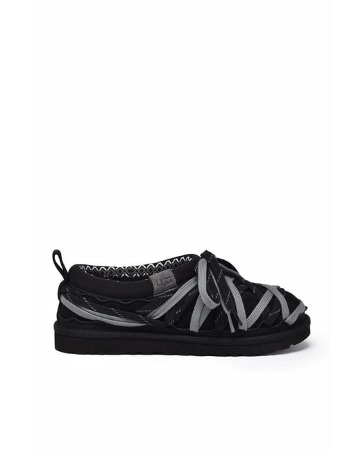 Ugg Black Leather Wool Tasman Mules for men