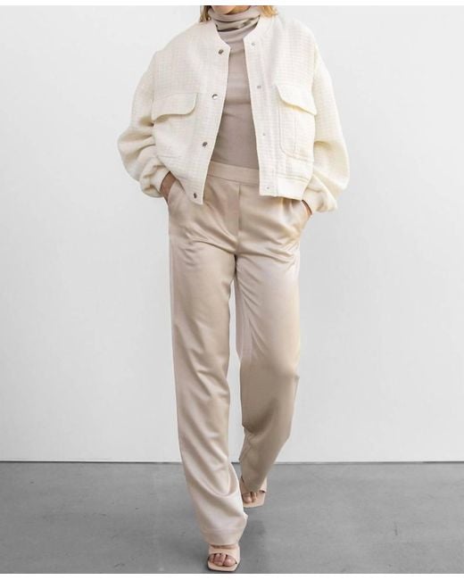 WITHBLACK White Jessie Bomber Jacket