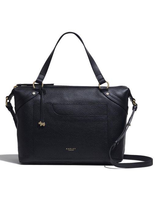 Radley Villiers Road Large Ziptop Satchel in Black Lyst