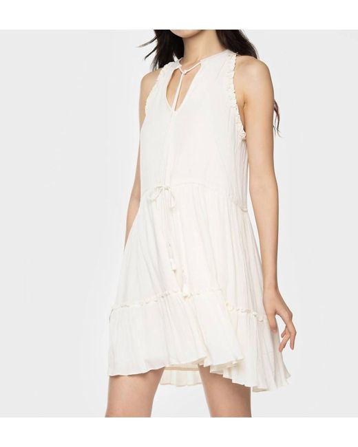 Dex White Carefree Flowy Mini Dress