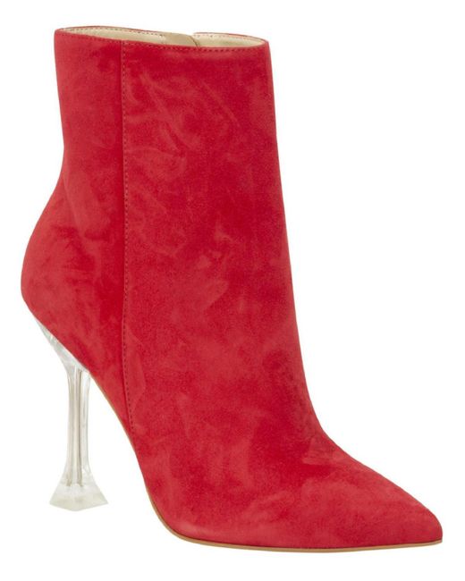 Nine West Red Tonight Pull On Dressy Mid-calf Boots