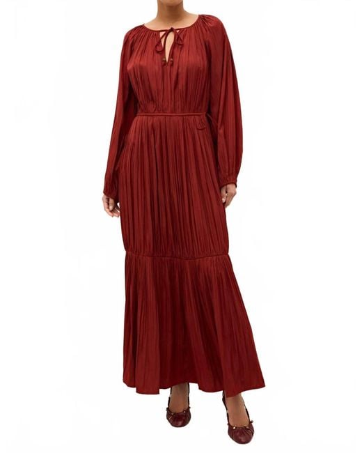 Marie Oliver Red Perrin Maxi Dress