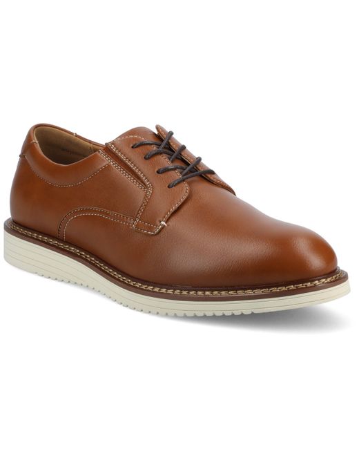 Vance Co. Brown Vance Killian Medium And Wide Width Plain Toe Casual Hybrid Dress Shoe for men