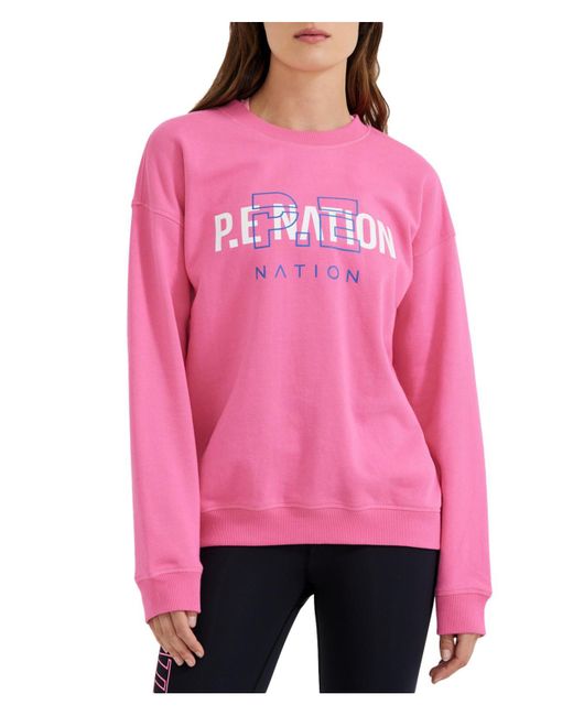 P.E Nation Pink Unity Cozy Comfy Sweatshirt