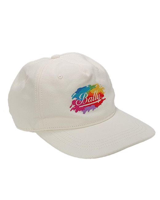 Bally White 6301231 Bone Baseball Cap for men