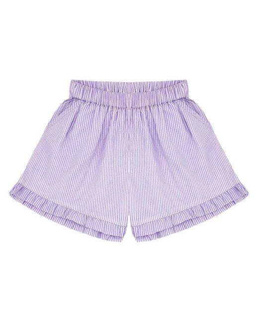 Minnow Purple Ruffle Short