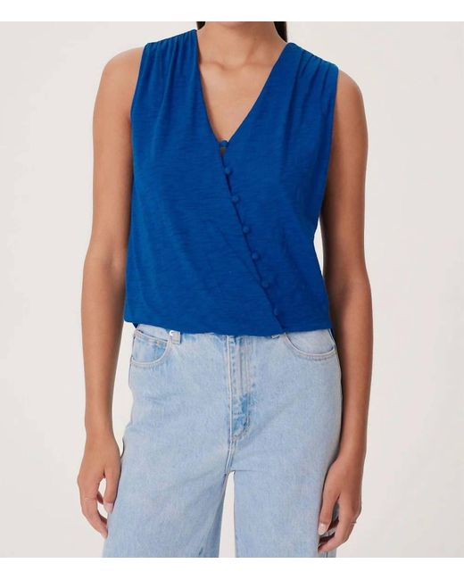 Goldie Blue Sabina Surplice Shell Top