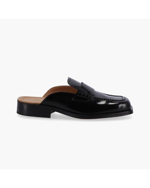 Alohas Black Alfred Leather Mules