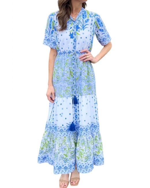 IslaPayal Blue Covent Garden Maxi Dress
