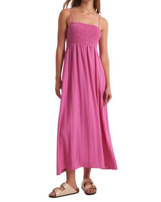 Z Supply Pink Beachside Midi Dress