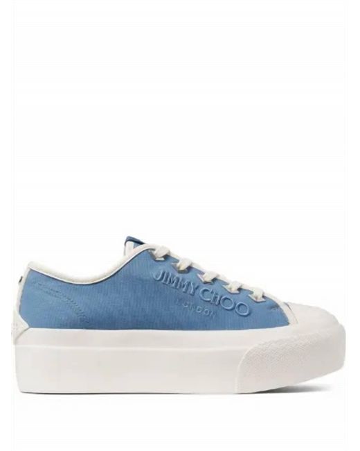 Jimmy Choo Blue Palma Maxi/F Platform Sneaker