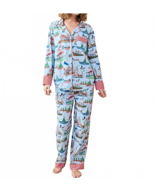 Printfresh Blue Long Pajama Set