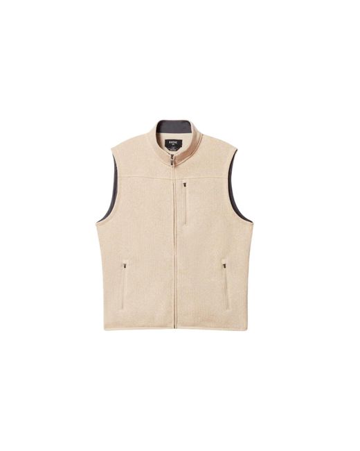 Rhone Natural Fleece Vest for men