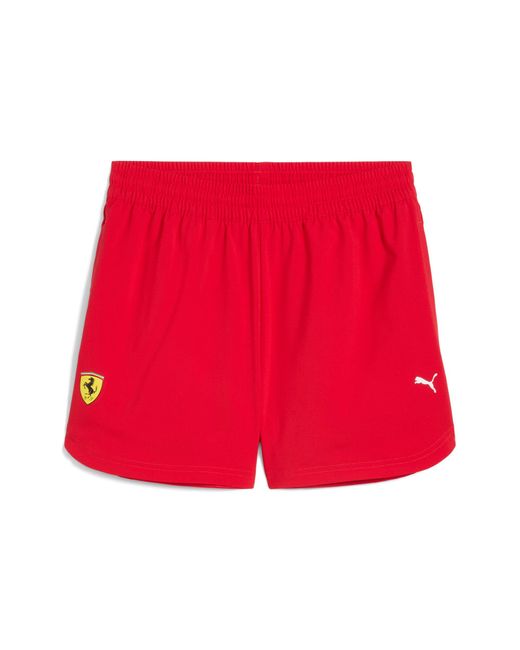 PUMA Red Scuderia Ferrari Woven Shorts