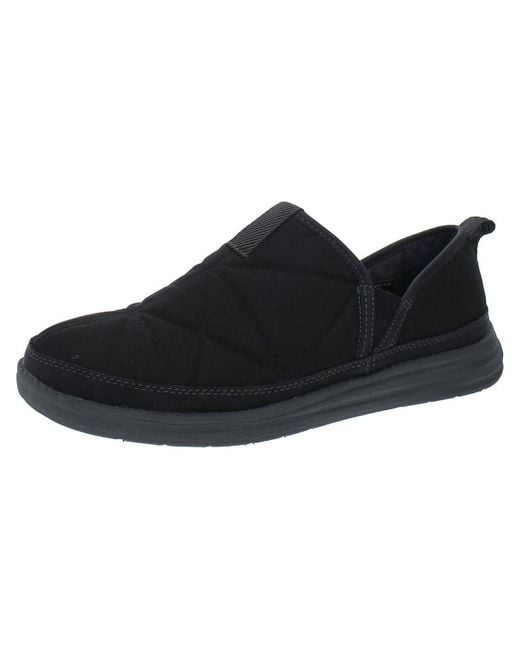Dockers Black Canvas Slip-on Shoes for men