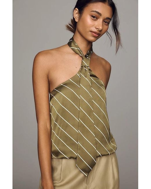 Mare Mare Green Halter Tie Top