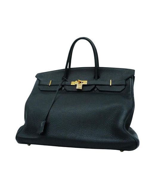 Hermès Black Birkin 40 Leather Handbag (pre-owned)