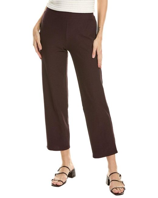 Eileen Fisher Brown Slim Ankle Pant