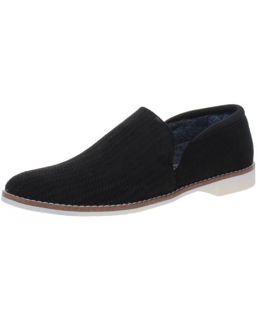 Dr. Scholls Black City Slicker Faux Suede Flat Loafers
