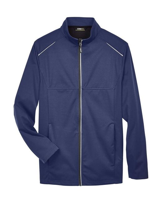 CORE365 Blue Techno Lite Three-Layer Knit Tech-Shell for men