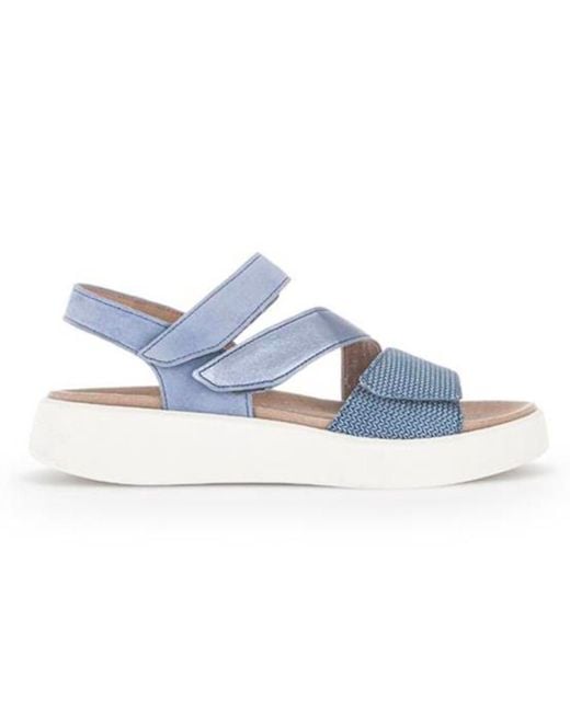 Gabor Blue Strappy Sandals