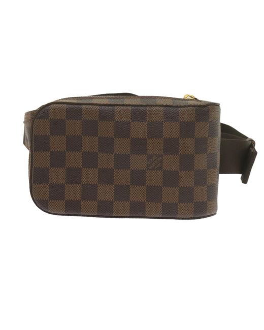 Louis Vuitton Brown Geronimos Canvas Shoulder Bag (pre-owned)