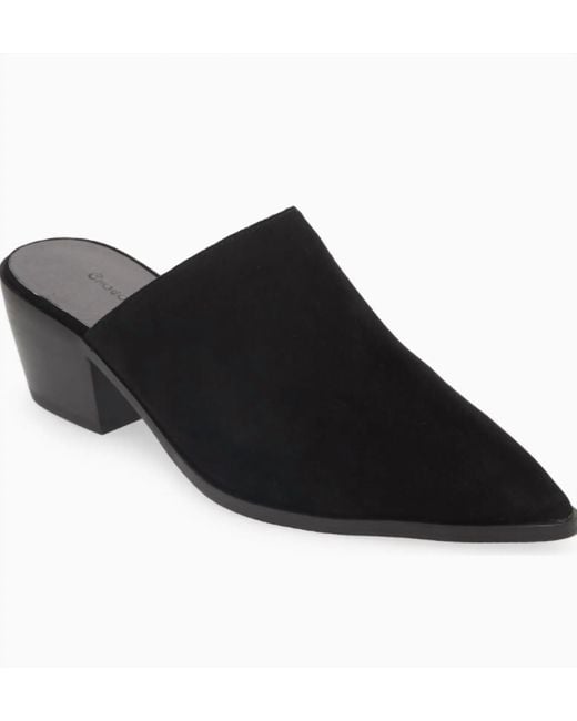 Chocolat Blu Black Cellia Pointed Toe Mule