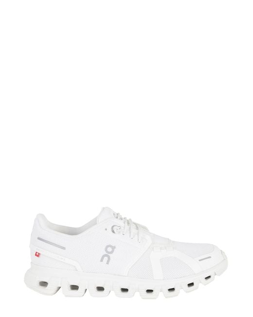 On Shoes White Cloud 6 Polyester Sneakers